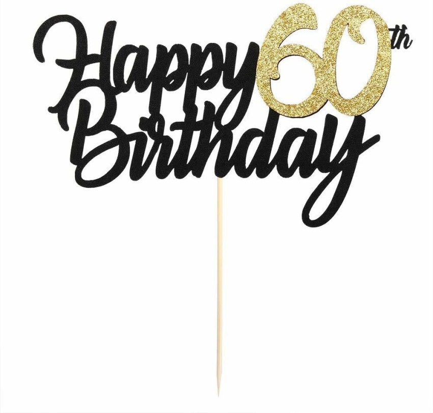 Number 60 cake topper - 60th birthday cake decoration - Laser cut - Made in  Australia