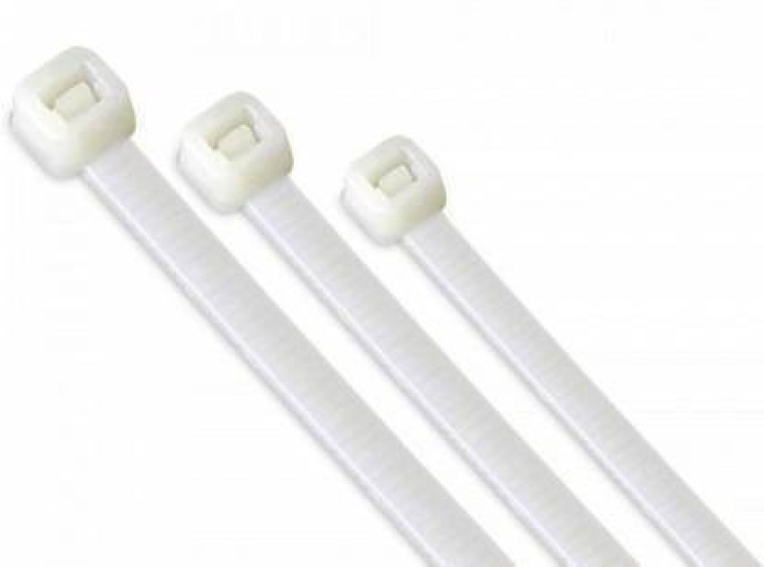 SINKUL â€¢ 100 Pieces 4 INCH CABLE TIES 100 MM x 2.5 MM WHITE