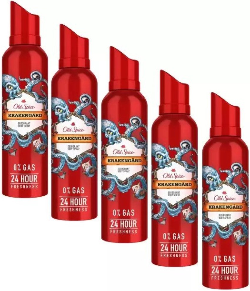 Old Spice Krakengard Deodorant Body Spray Perfume for Men 140ml 1 Pcs