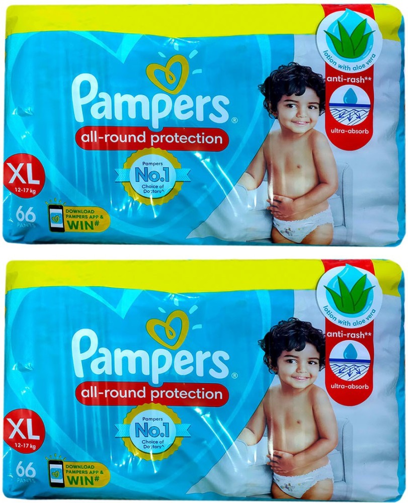 Buy Pampers Baby-Dry Pants (XL) 2's online at best price-Diapers