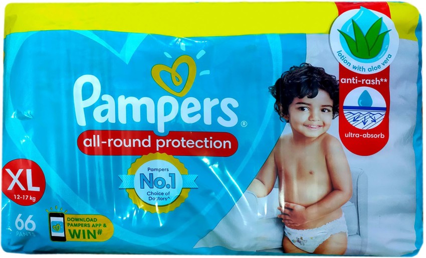 Buy PAMPERS ALL ROUND PROTECTION PANTS LARGE (64 COUNT) LOTION WITH ALOE  VERA Online & Get Upto 60% OFF at PharmEasy