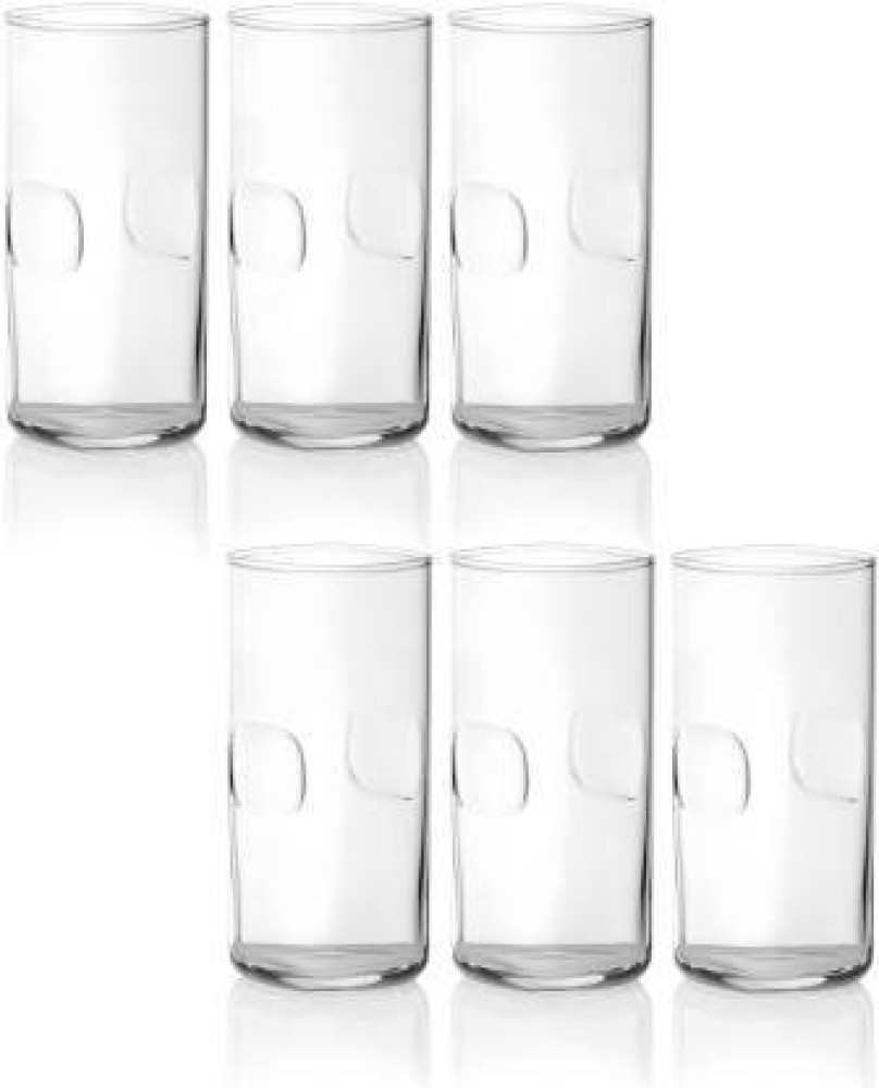 Tall Water Drinking Glasses Set Of 6, 540 Ml