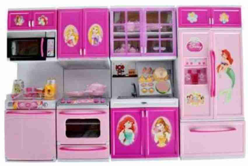 Jay Shree Gopal Princess Toy Kitchen Set With Gas Refrigerator Oven Cutlery Utensils Microwave Princess Toy Kitchen Set With Gas Refrigerator Oven Cutlery Utensils Microwave shop for Jay Shree Gopal