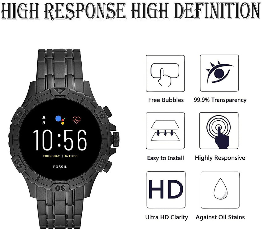 Fossil gen sales 5 tempered glass
