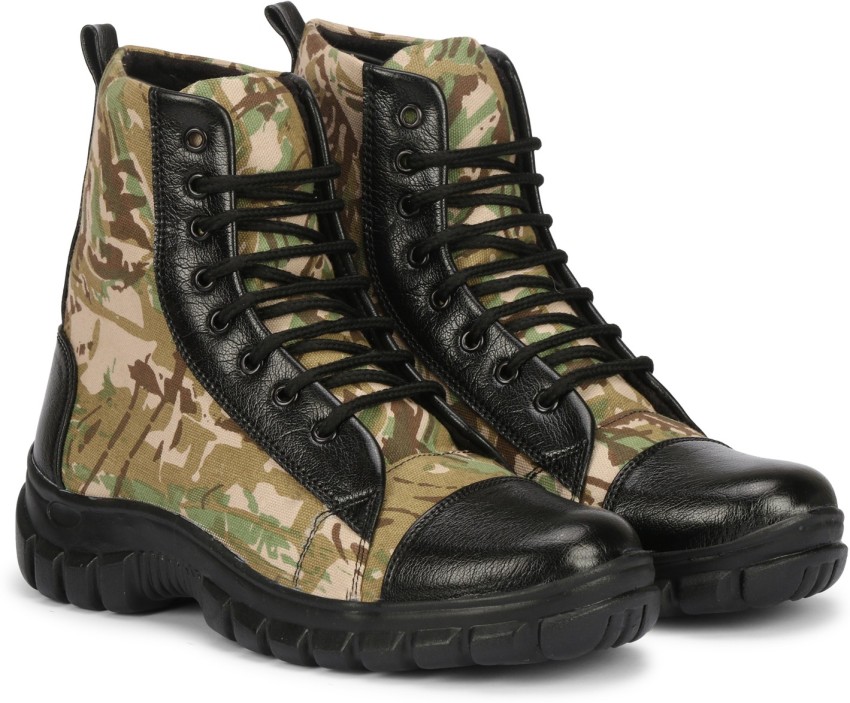 Fitshoe Long Army Camouflage Cool Look Boots For Men - Buy Fitshoe Long  Army Camouflage Cool Look Boots For Men Online at Best Price - Shop Online  for Footwears in India