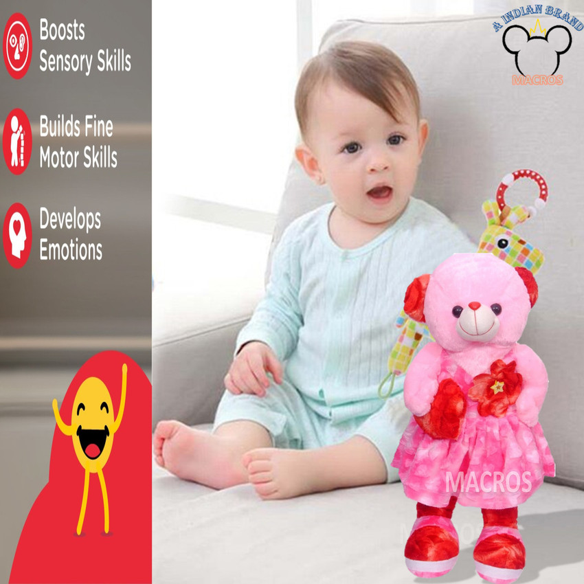 Macros 2.5 Feet Brown Teddy with Cute Baby Doll limited Edition