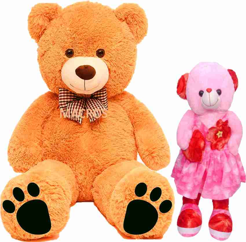 Macros 2.5 Feet Brown Teddy with Cute Baby Doll limited Edition