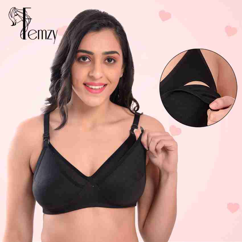 Femzy Super Soft & Comfortable Women Maternity/Nursing Non Padded Bra - Buy  Femzy Super Soft & Comfortable Women Maternity/Nursing Non Padded Bra  Online at Best Prices in India