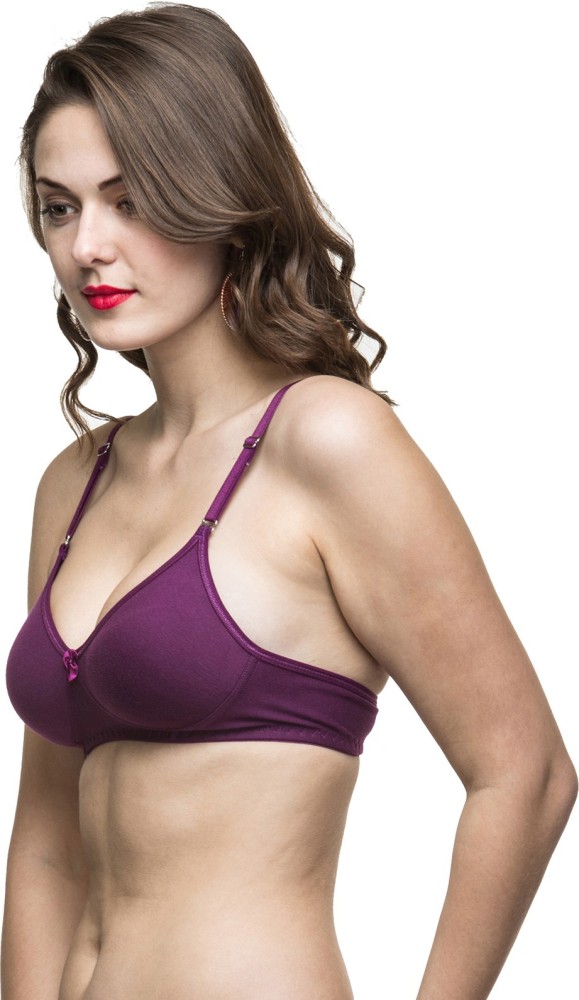 Buy Laika Women's Stylish Bra (32) Purple at