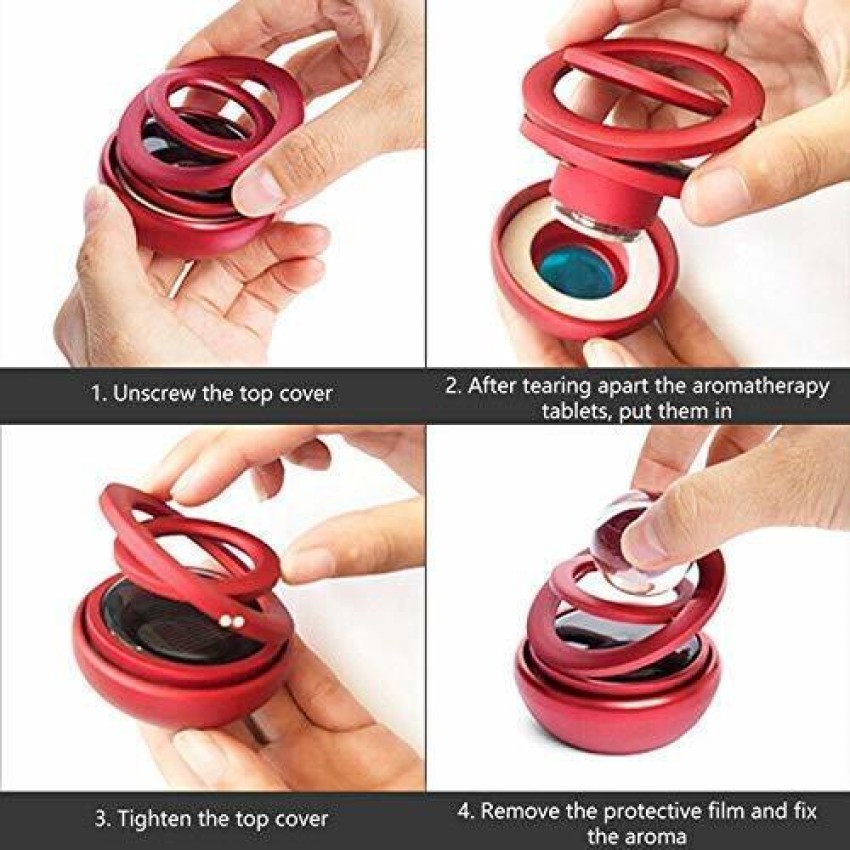 carempire Double Ring Air Freshener Decorative Solar Rotating Double Ring  Air Freshener with Moving Ball for Car Dashboard/Office, Solar Powered Car  Accessories Air Purifier Price in India - Buy carempire Double Ring