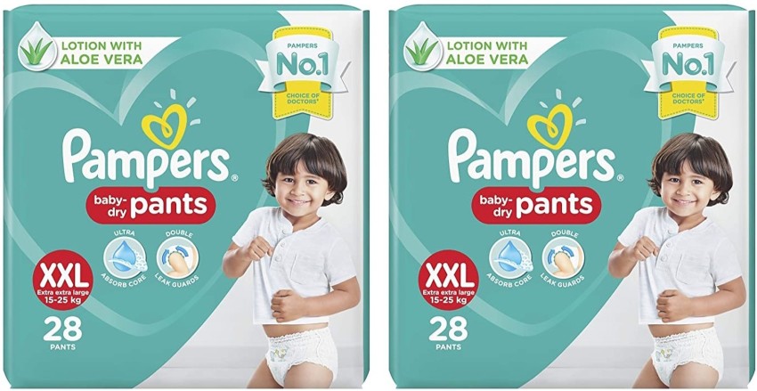 LuvLap Diaper Pants Extra Large XL 12 to 17Kg Super Jumbo Pack 54 Count  x 2  108 Count Baby Diaper Pants with Aloe Vera Lotion for rash  protection with upto 12 Hour protection