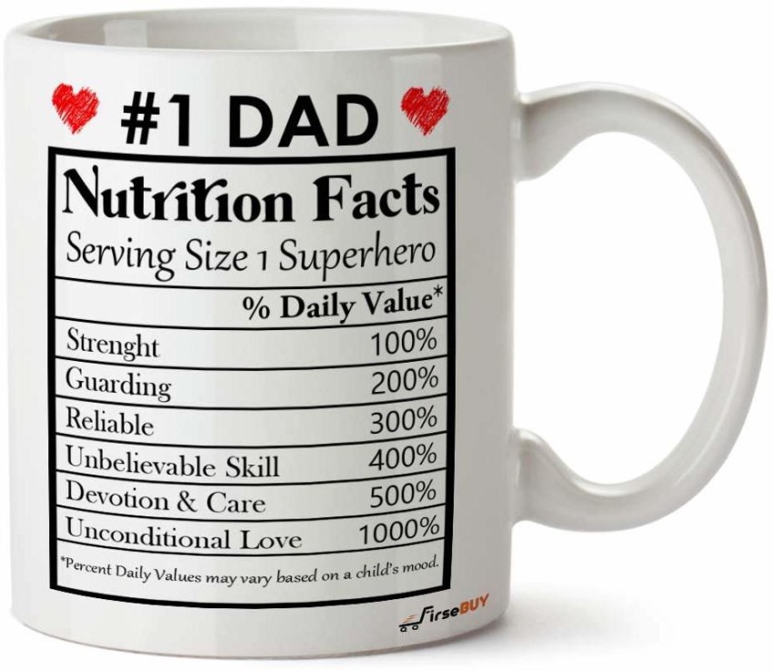 Dad Nutritional Facts Funny Gifts For Dad