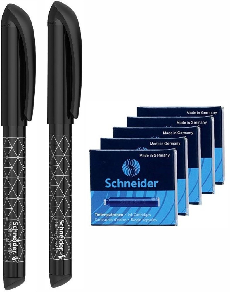 schneider Easy Black Right Left Hand Cartridge Fountain Pen