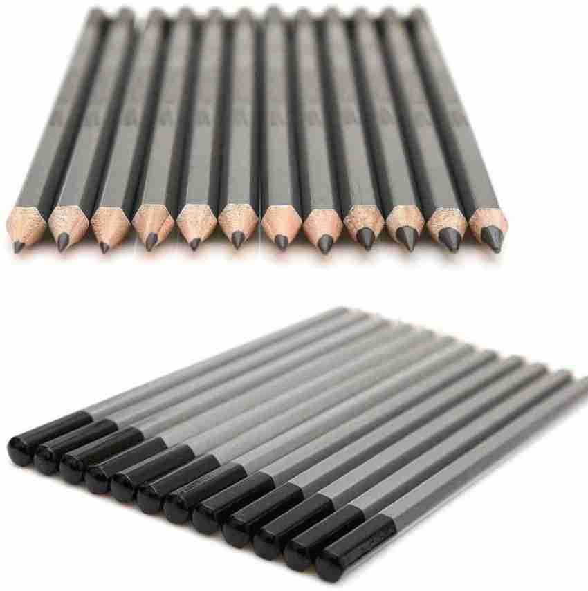 Hilitand 24pcs 9H-14B Art Graphite Drawing Pencil Non-Toxic Colored Paint Sketch Pencils 24 Hardness