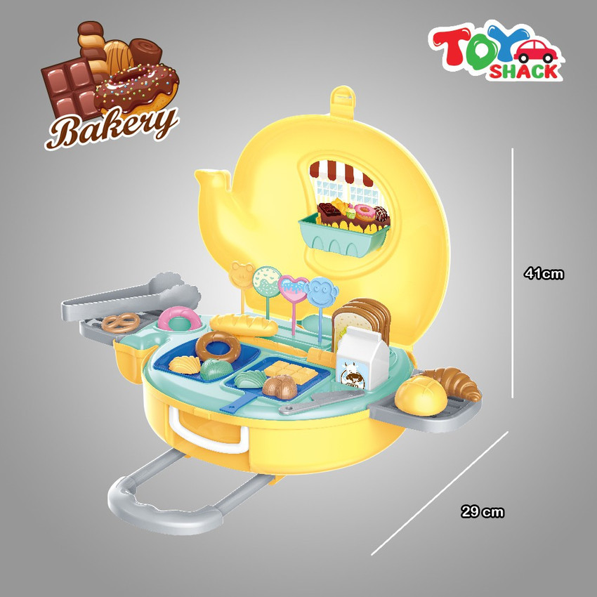 Toyshack Bakery Play set with Trolly Accessories and Toys for