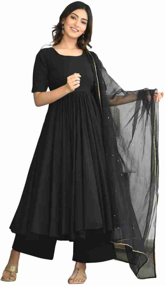 Black umbrella churidar sale