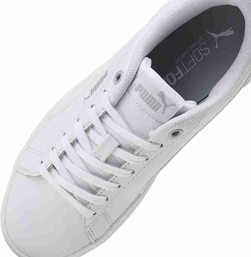 Puma Smash Platform V2 L White Black Women Casual Shoes Sneakers 373035-02