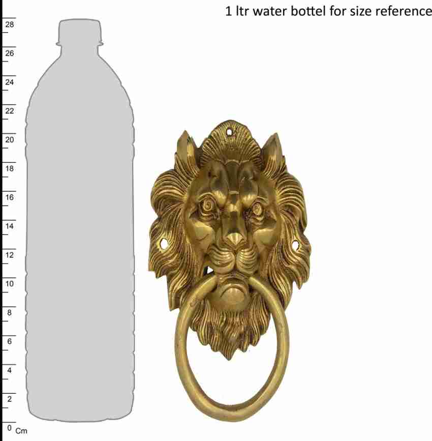 Buy Lion Design Door Knocker Decorative Brass Online at Best Prices in  India - JioMart.