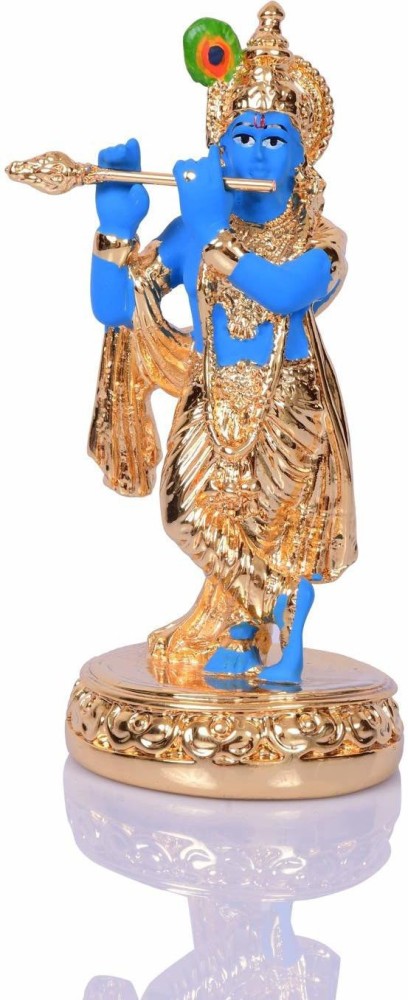 Buy CraftVatika Lord Krishna Idol Brass Decorative Showpiece Krishna  Playing Flute Statue for Home Office Living Room Decor Gifts for Corporate  Employees Mother Father Online at Low Prices in India 