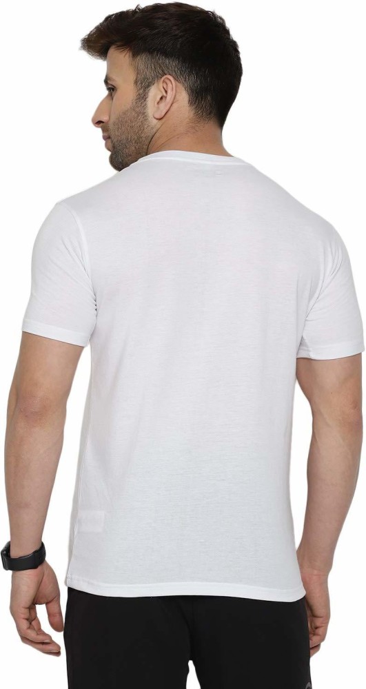 Printcomet Printed Men Round Neck White T-Shirt - Buy Printcomet Printed  Men Round Neck White T-Shirt Online at Best Prices in India