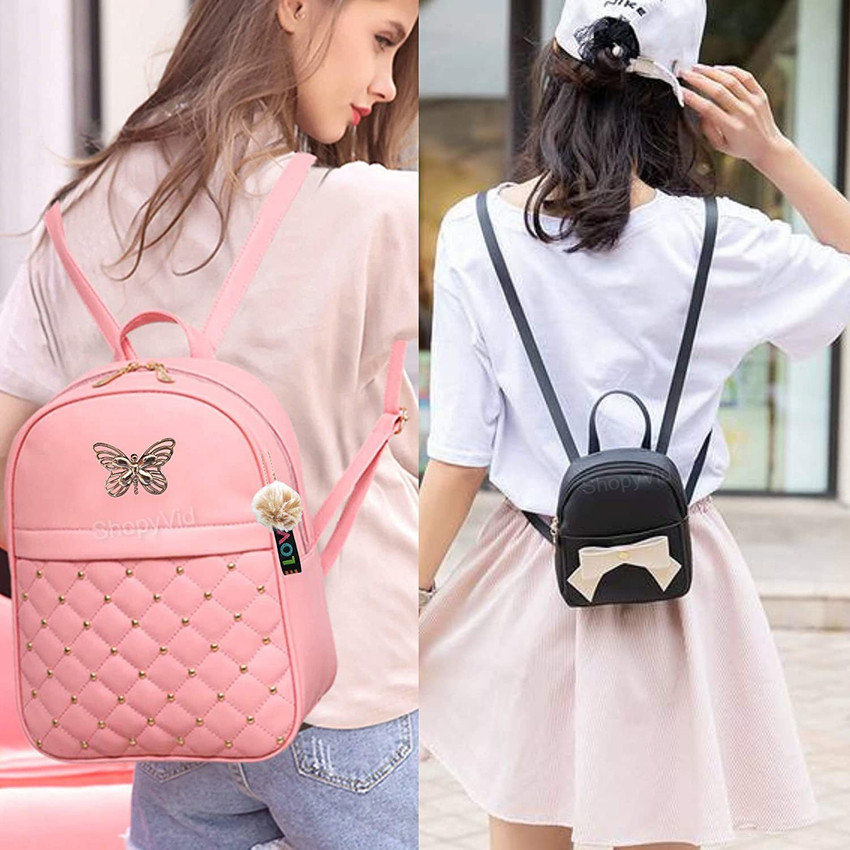 Pink outlet designer backpack