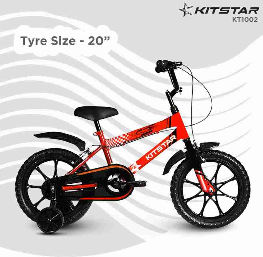 Kitstar HiSpeed Kids Cycle for 5 8 Years with Training Wheel 20 T