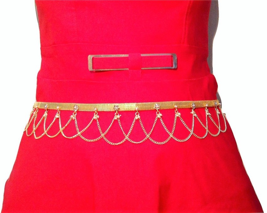 Buy Saree Waist Belt Women saree belt cloth waist chain for women Kamarband Saree  Hip belt Saree belt Free Size 24 To 36 Online In India At Discounted Prices