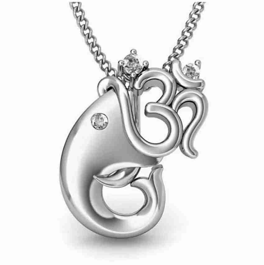 Silver outlet ganpati locket