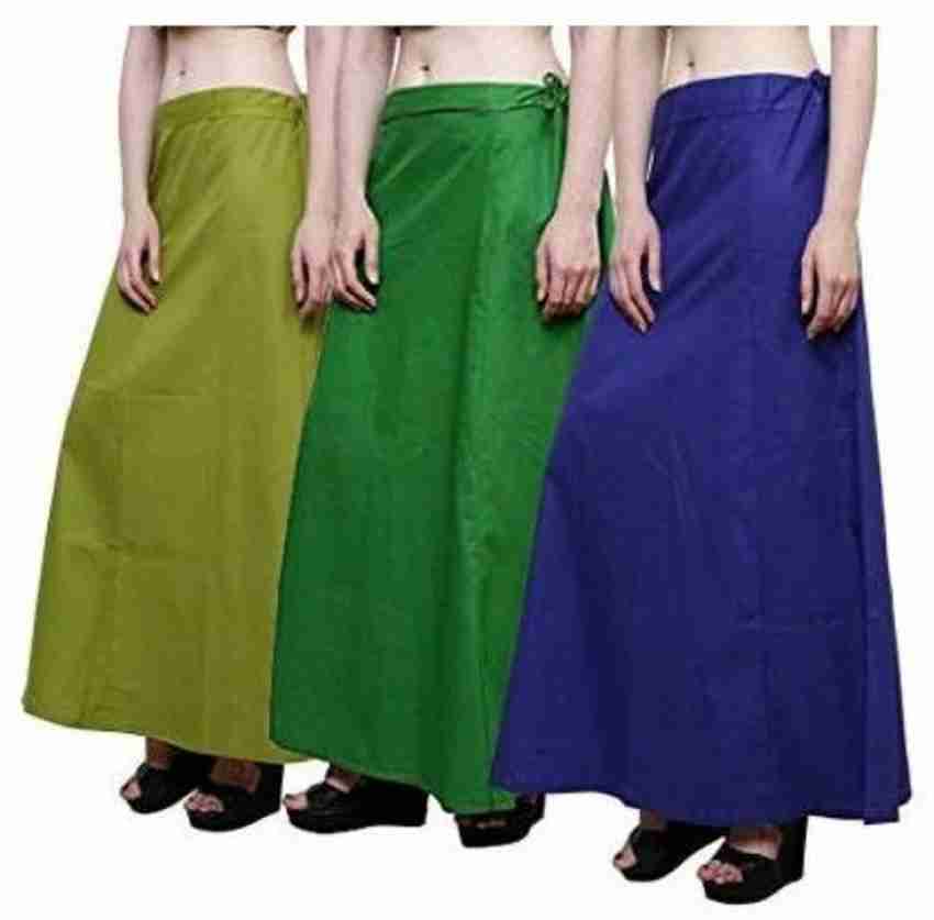 WOMENS PURE COTTON SAREE PETTICOAT PACK OF 10 BY ROOPRANG FASHION