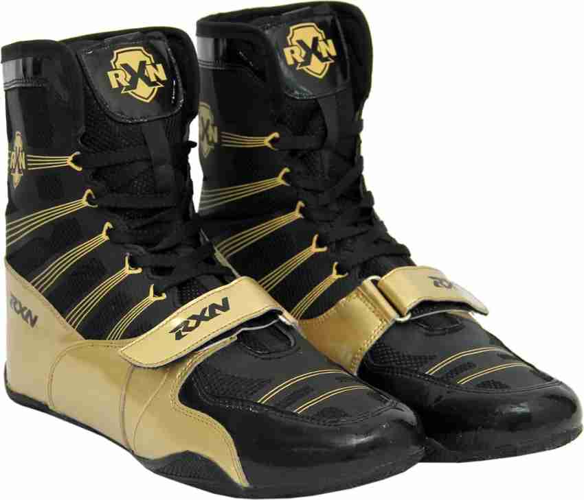 Gold on sale boxing shoes