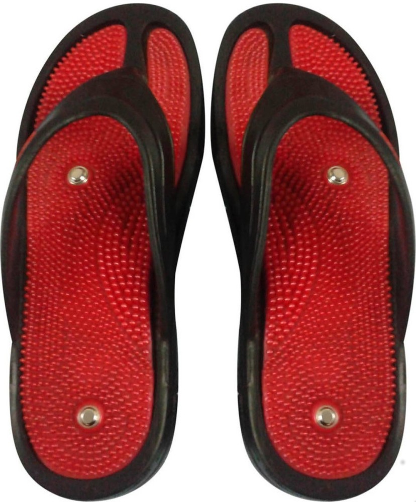 NP NAVEEN PLASTIC Men Acupressure Slipper With Magnets For Stress