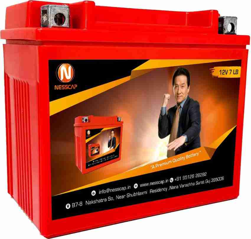 Nesscap 7 LB 7 Ah Battery for Bike Price in India Buy Nesscap 7