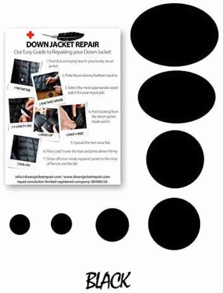 Down Jacket Repair Patch Kit (Self-Adhesive) 17 Colours - Jacket