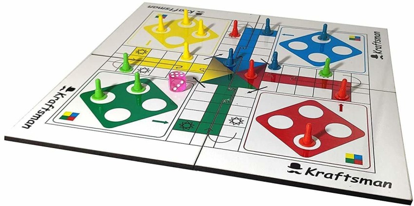 Large Ludo Board Games Family Kids Adults Fun Game Ludo Pawns