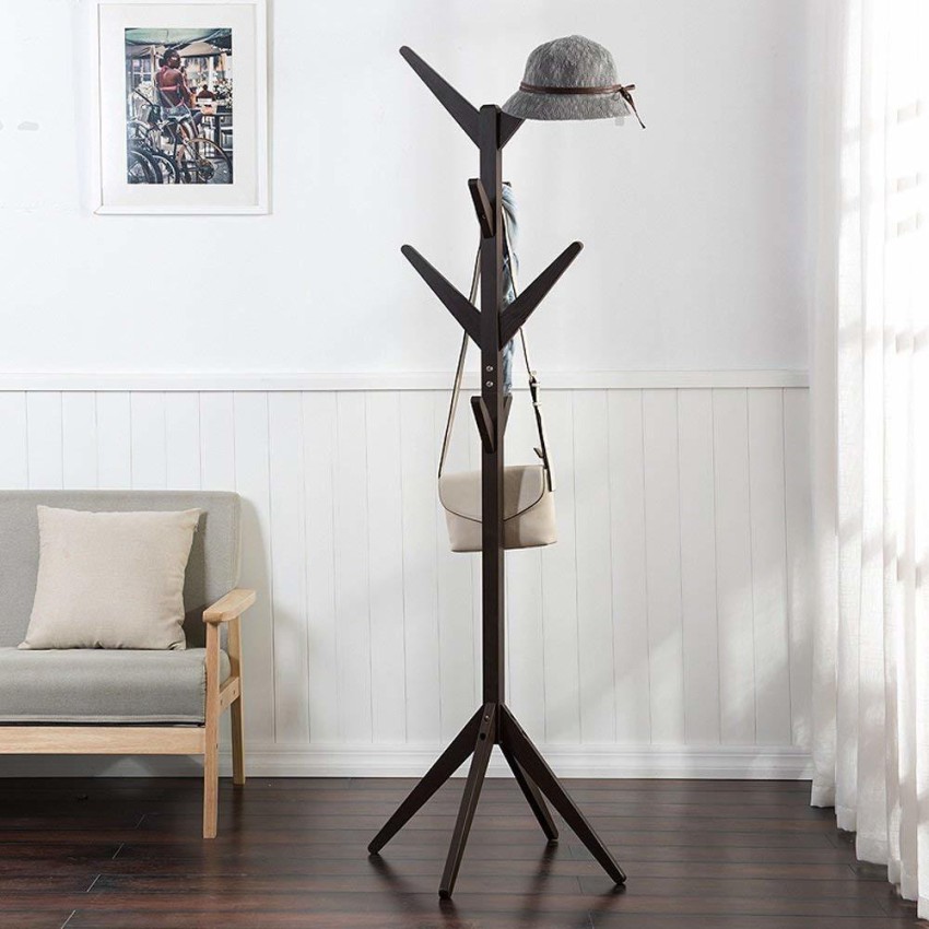 Buy ADA Bamboo Coat Stand with 8 Hooks, Free Standing Tree Shaped Coat Rack  With Solid Feet, Hanging Storage Organiser for Entryway Hallway Bedroom -  Closet Wardrobe (50 x 50 x 165cm) 