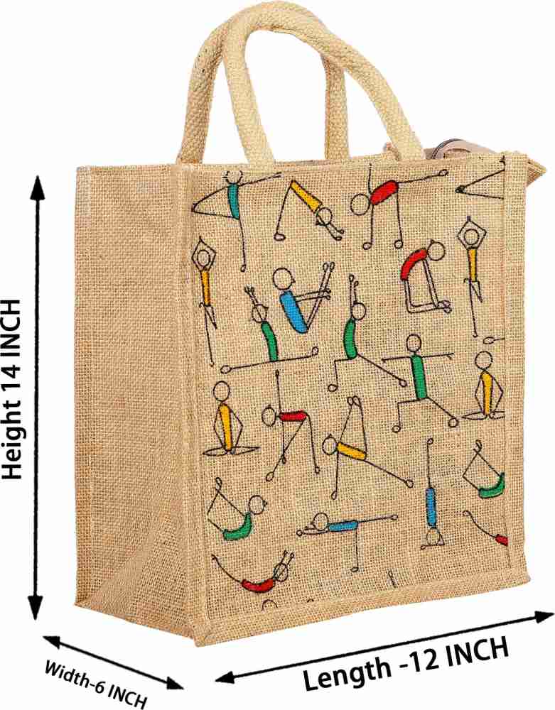 Jute bag best sale with zip