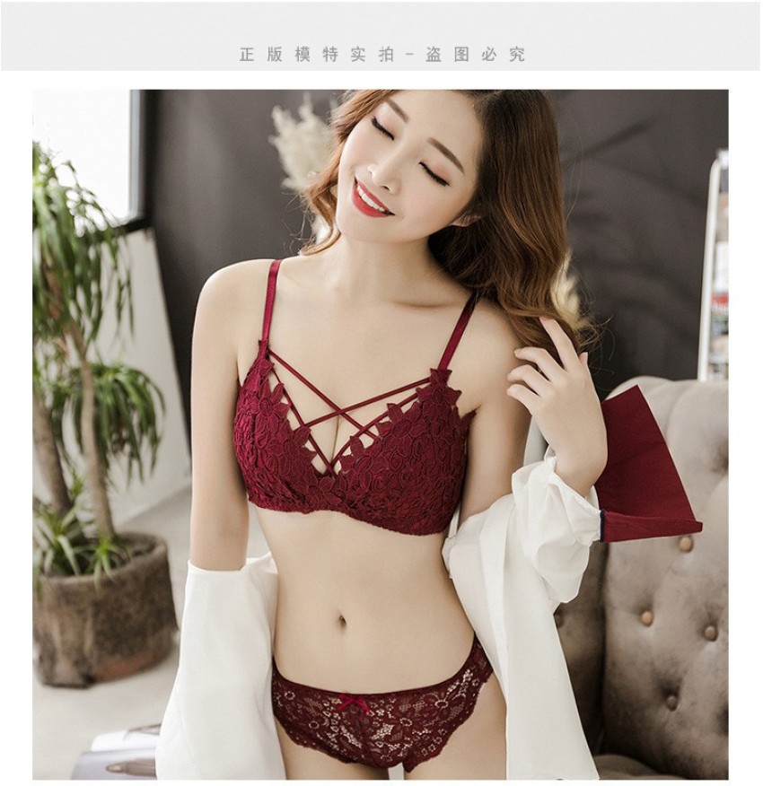 Buy online Lace Detailed Bras And Panty Set from lingerie for Women by  N-gal for ₹409 at 41% off