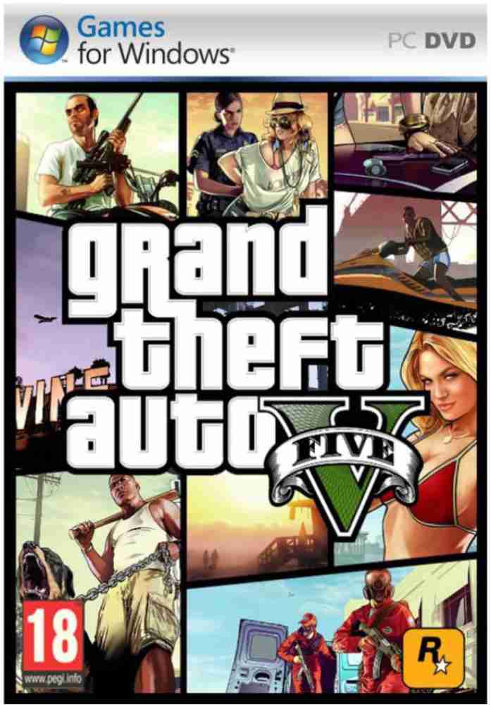 GTA 5 PC DVD - GTA 5 Game for PC in 7 CD Pack (Premium Edition