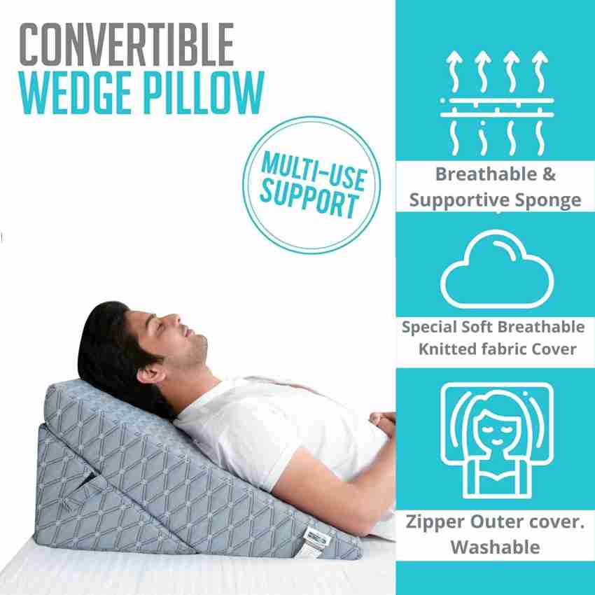 Bed Wedge Pillow, Multipurpose Adjustable Leg Support Pillow
