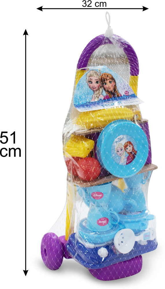 DISNEY Frozen Role Play Trolley Kitchen Set for Kids Frozen Role
