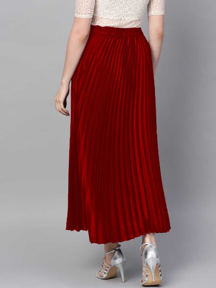 Pleated maxi top skirt online india
