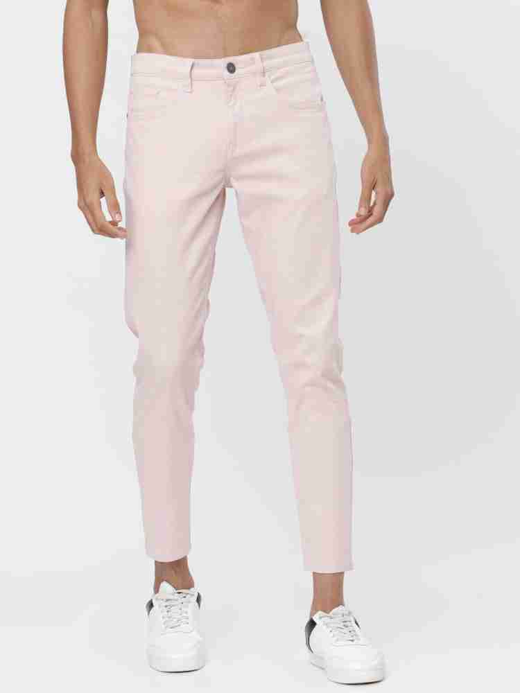 Buy Highlander Light Pink Slim Fit Chinos Trouser for Men Online