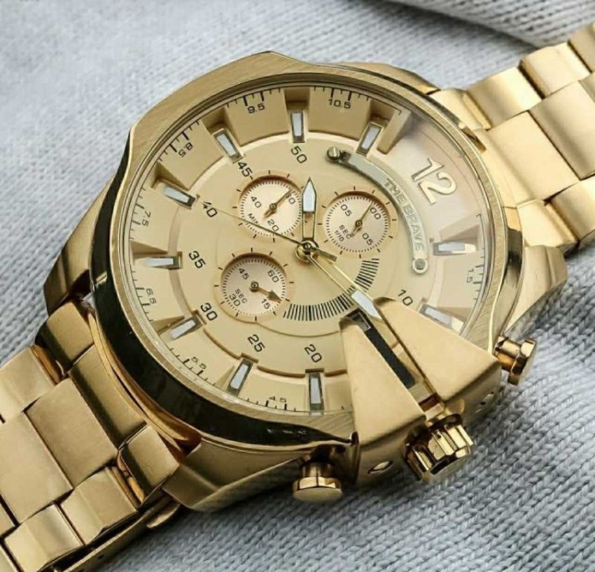 Diesel golden 2025 watch price