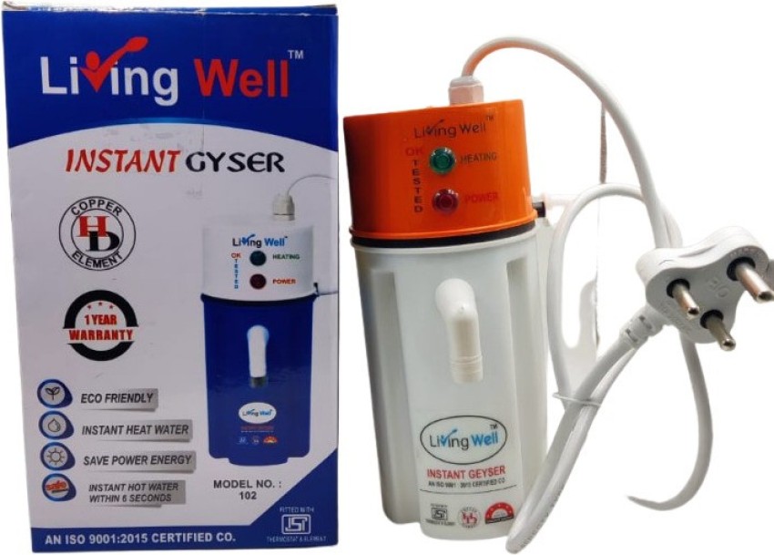 LIVING WELL 1 L Instant Water Geyser (1 L instant water Geyser PORTABLE  GEYSER), Multicolor) Price in India - Buy LIVING WELL 1 L Instant Water  Geyser (1 L instant water Geyser