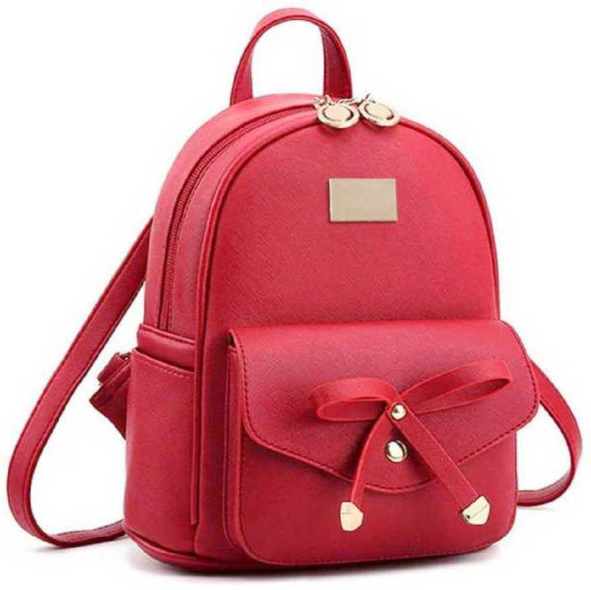 Girls red backpack sale