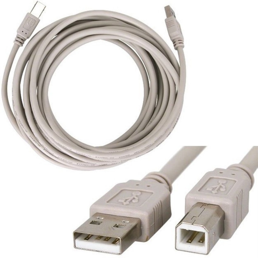 2m Universal A-B USB Printer Cable for HP Brother Epson Canon Ricoh Scanner