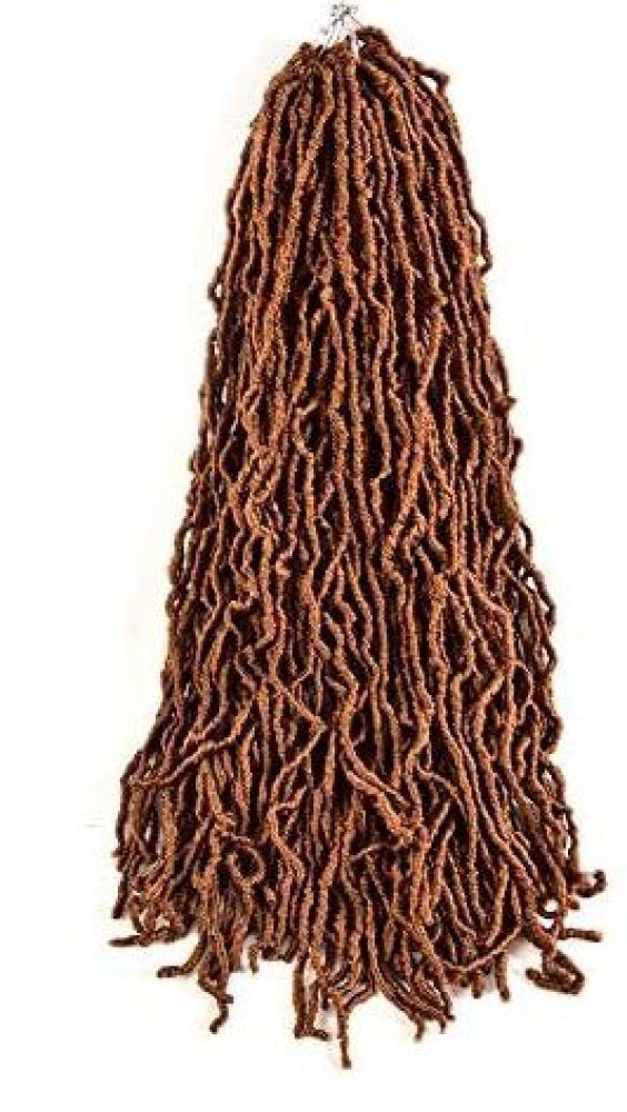 Leeven 24 Inch Nu Faux Locs Crochet Hair 7 Packs Black Soft Messy Faux Locs  Crochet Braids Distressed Natural Look Locs Easy Technique No Tension