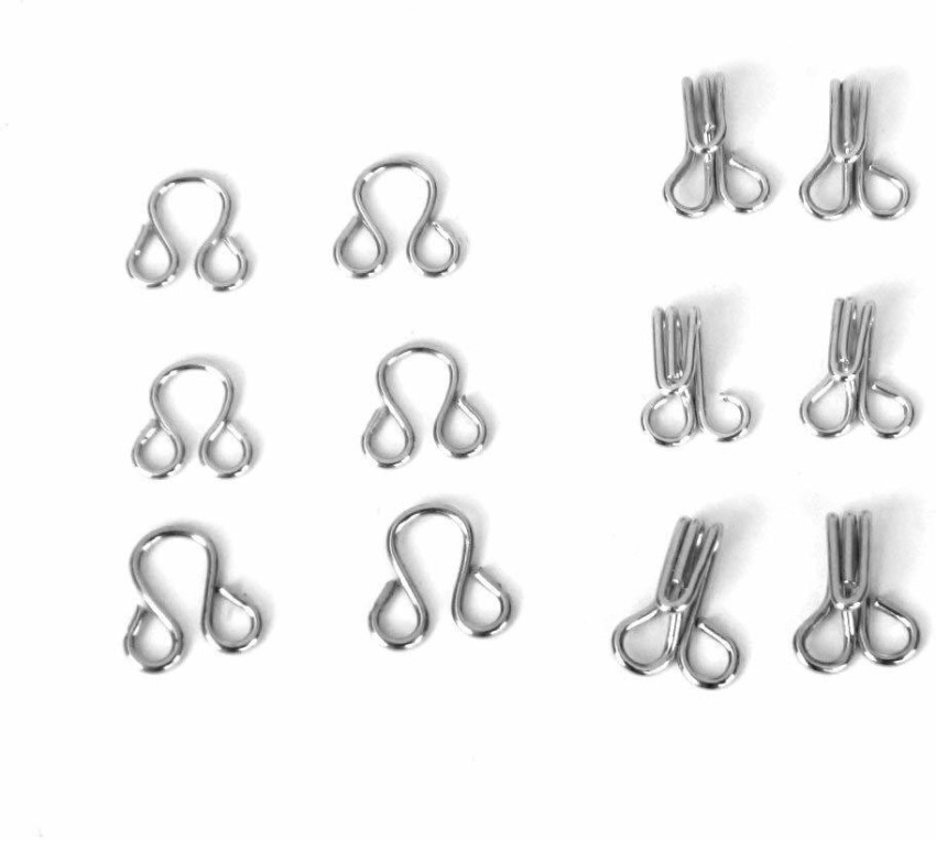 snehatrends Combo Bra Hooks and Eyes Clothing Sewing Pack of 100 Sets Silver  Hook Eye Price in India - Buy snehatrends Combo Bra Hooks and Eyes Clothing  Sewing Pack of 100 Sets