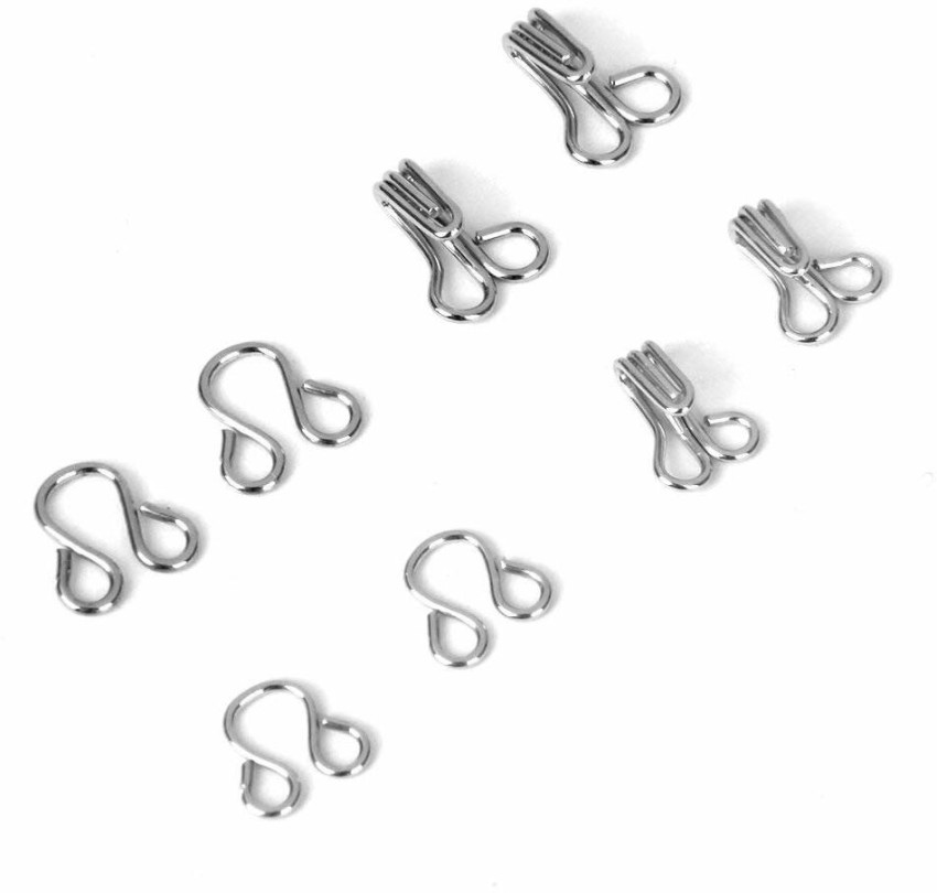 snehatrends Combo Bra Hooks and Eyes Clothing Sewing Pack of 100 Sets  Silver Hook Eye Price in India - Buy snehatrends Combo Bra Hooks and Eyes  Clothing Sewing Pack of 100 Sets