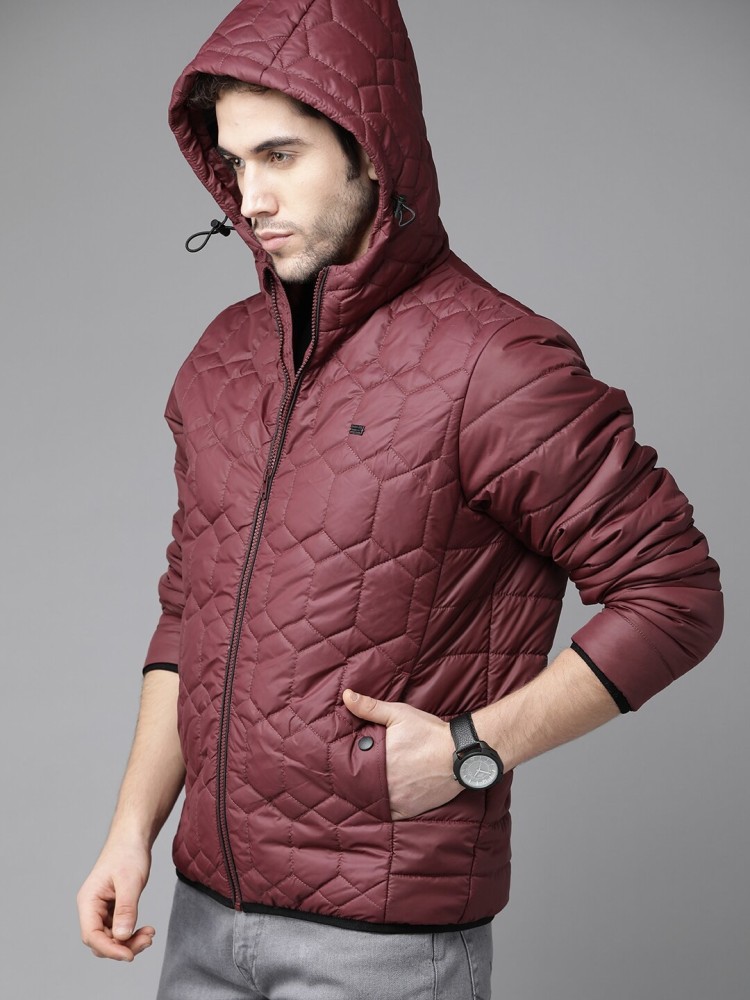 Roadster Men Solid Padded Jacket